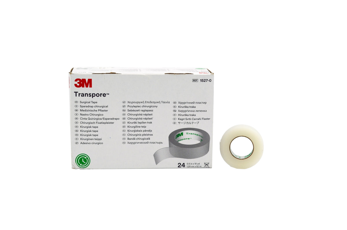 Diachylon 3M transpore* hypoallergène (½" X 10 verges)