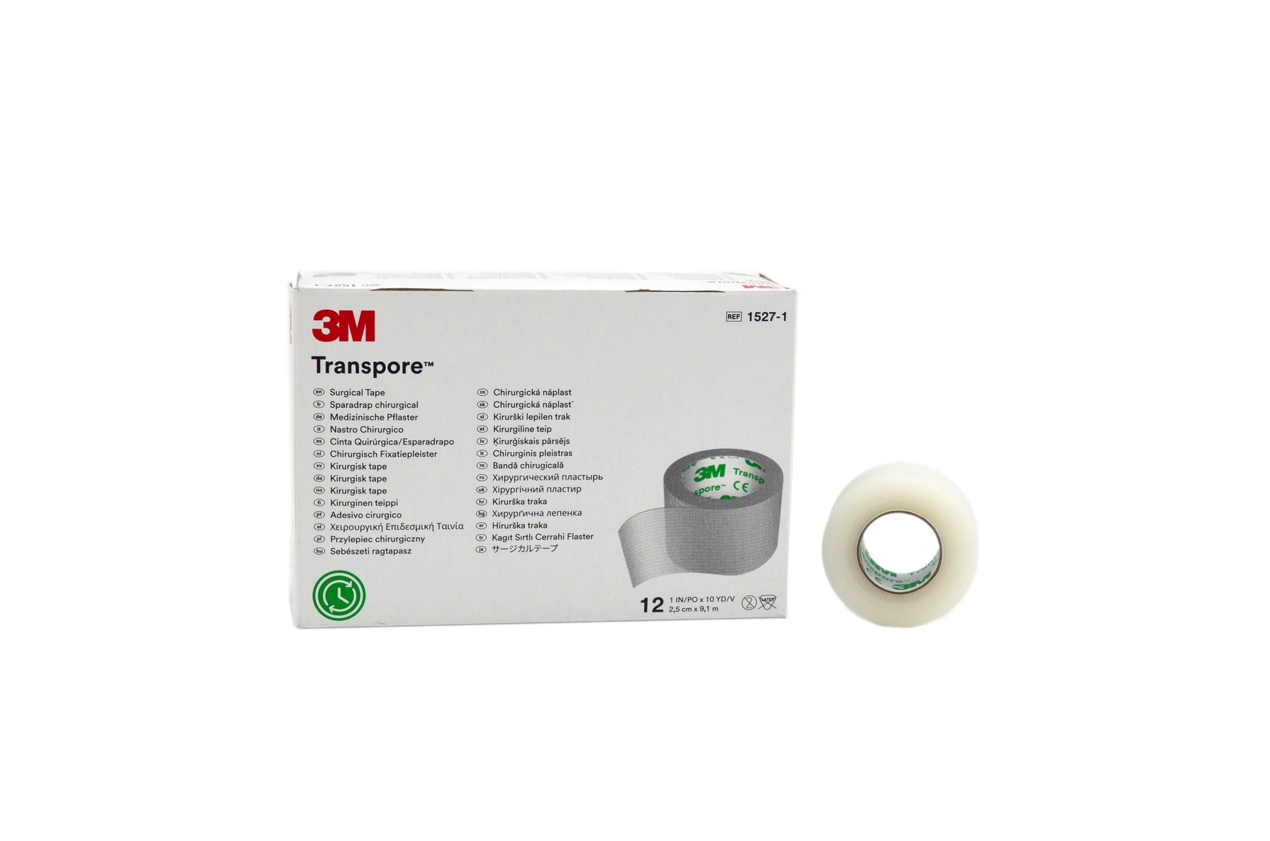 Diachylon 3M transpore* hypoallergène (1'' X 10 verges)