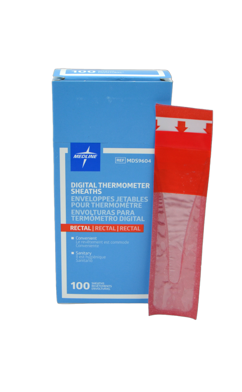 Couvre-thermomètre lubrifié (rectal) (boîte / 100)
