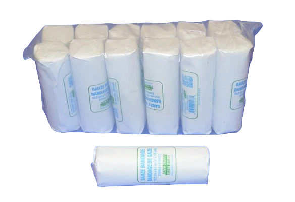Rouleaux de Gaze en Coton Stérile, 4'' x 10 vgs
