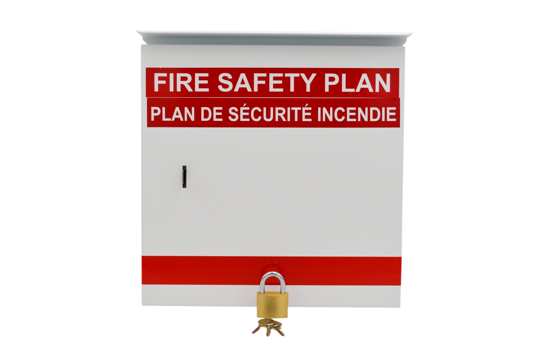 Boite pour plan de sécurité incendie / plan de mesures d'urgence