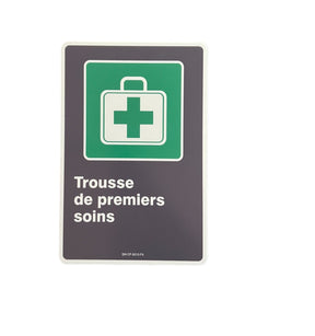 Enseigne en PVC- Trousse de Premiers Soins/First Aid Station