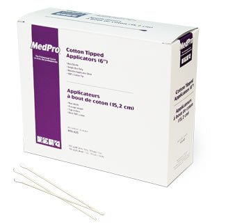 Applicateur coton (6") non-stérile (10 paquets / 100) - Gestion Paramédical