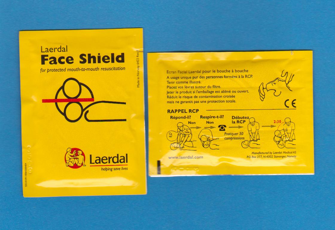Écran facial de protection «Laerdal» - Gestion Paramédical